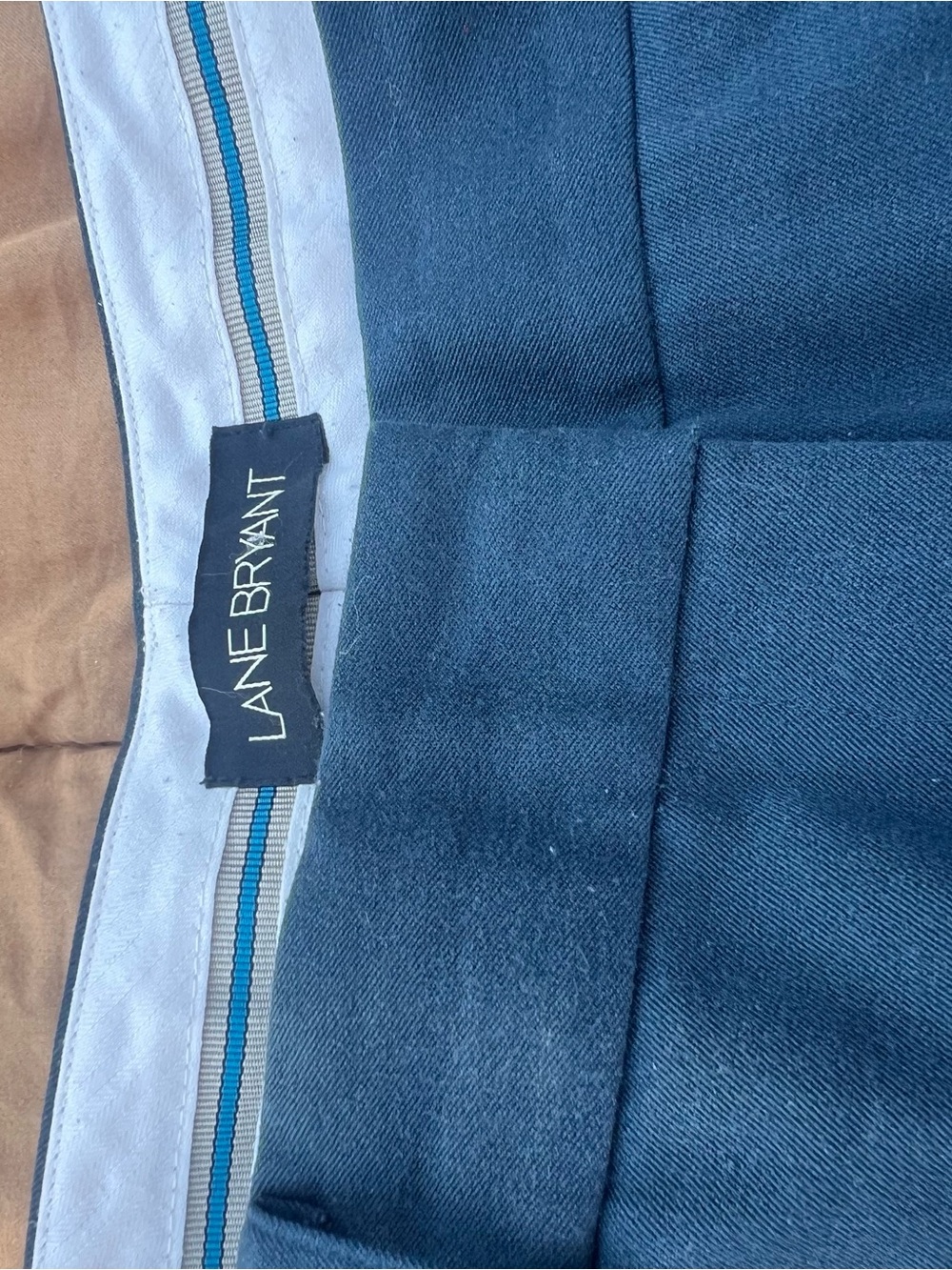 Lane Bryant Navy Straight Leg Pants Wide Silhouette Size 18 Tall - Picture 2 of 3
